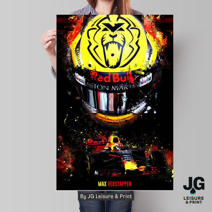 Max Verstappen Poster Wall Art A1-A5