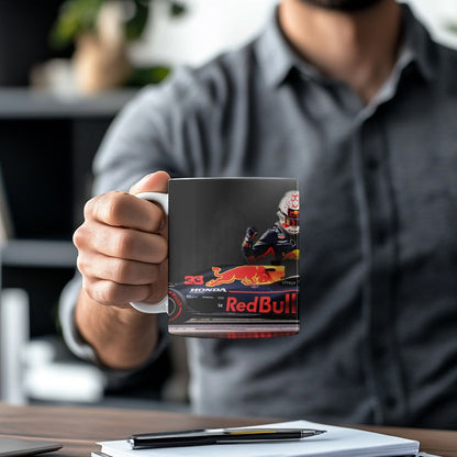 Max Verstappen Formula One Mug – Racing Fan Gift | F1 Coffee Cup |