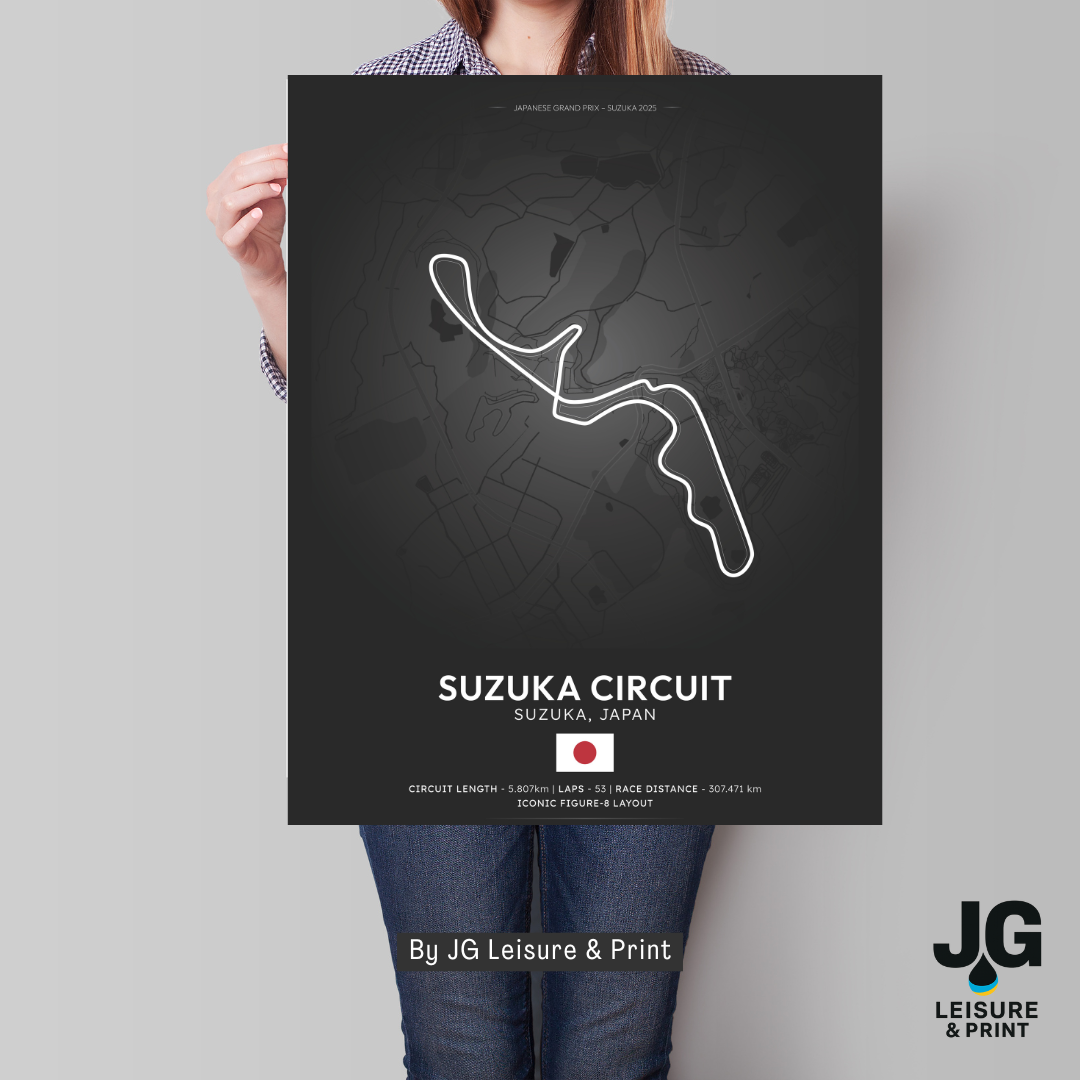Suzuka Tracks Poster - Wall Art - A4 to A1