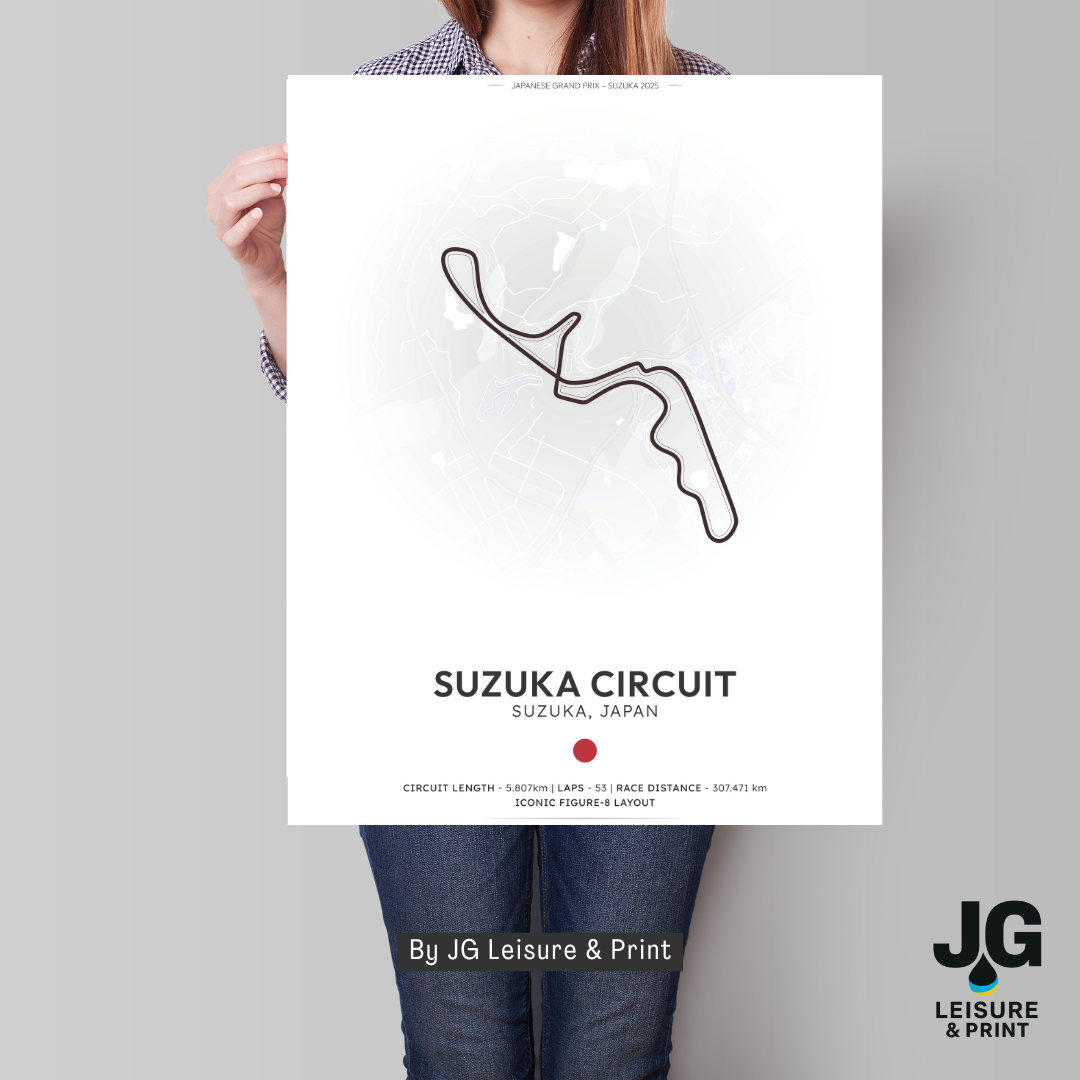 Suzuka Tracks Poster - Wall Art - A4 to A1