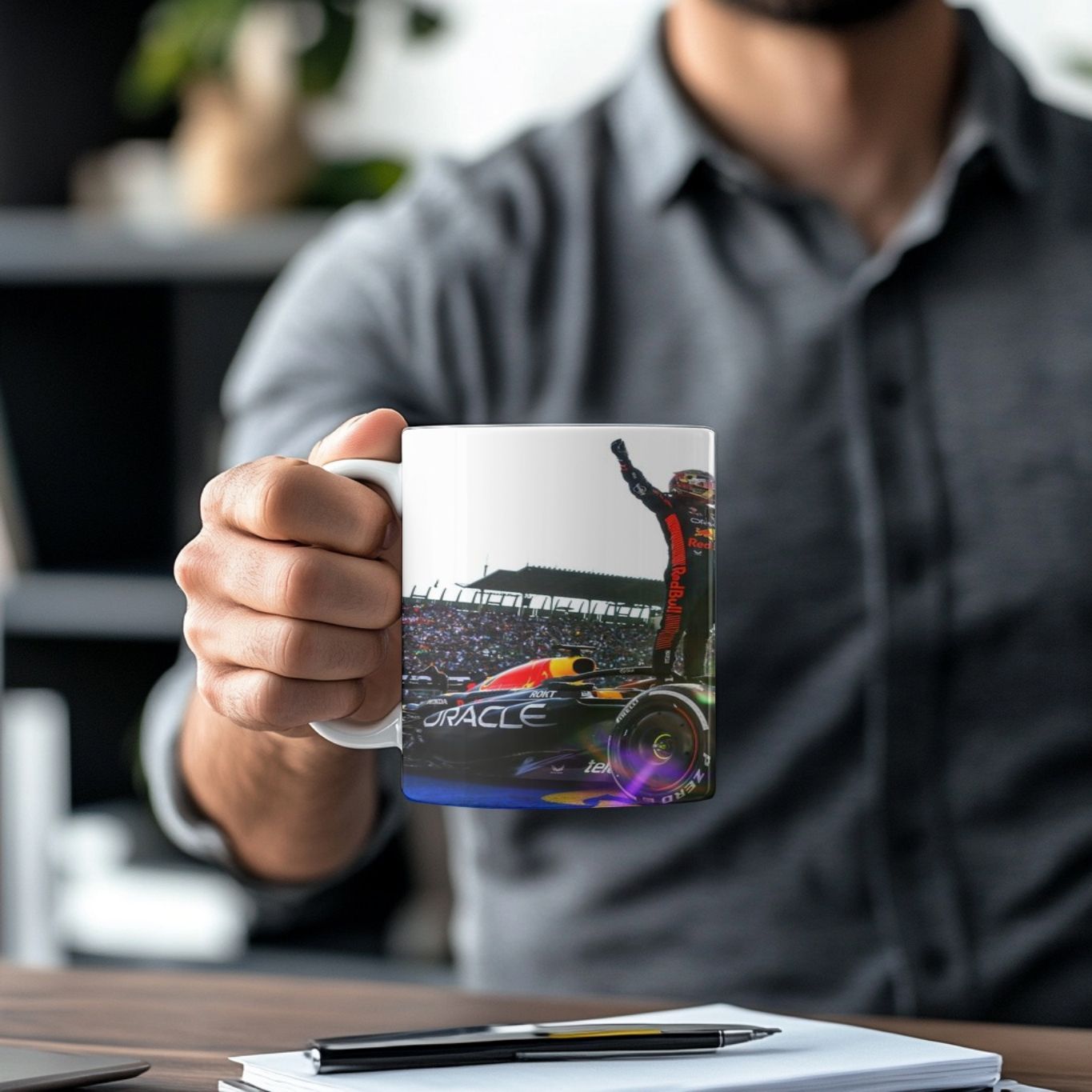 Max Verstappen Formula One Mug – Racing Fan Gift | F1 Coffee Cup |