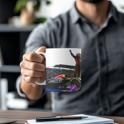 Max Verstappen Formula One Mug – Racing Fan Gift | F1 Coffee Cup |