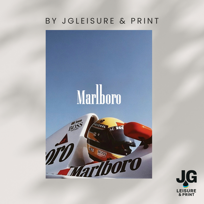 Ayrton Senna Poster Wall Art A1-A5