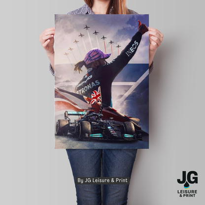 Lewis Hamilton Poster Wall Art A1-A5