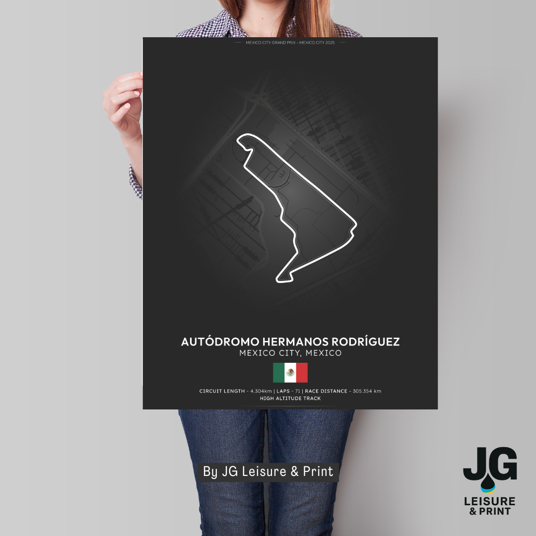 Mexico Tracks Poster - Wall Art - A4 to A1