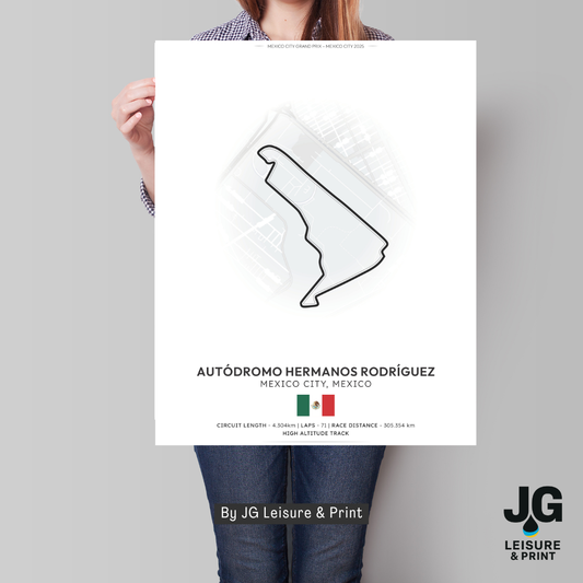 Mexico Tracks Poster - Wall Art - A4 to A1