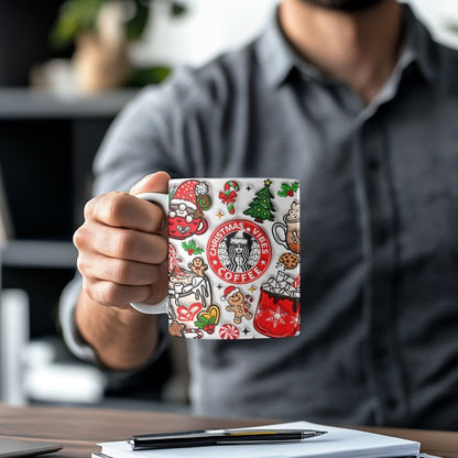 Christmas Hot Chocolate & Coffee Mug – Festive Holiday Cup