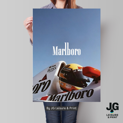 Ayrton Senna Poster Wall Art A1-A5