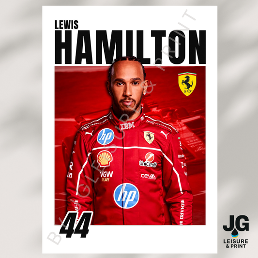 Lewis Hamilton Poster Wall Art A1-A5
