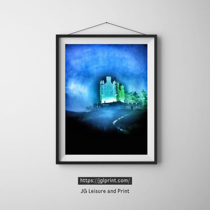 Braemar Castle Scotland Travel Poster Print | Aberdeenshire Wall Art | Vintage Style