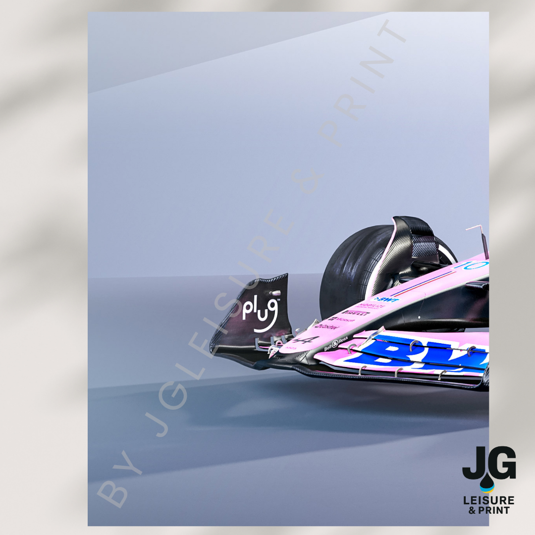 Alpine F1 Car Poster: Set of 3 Ocon Gasley