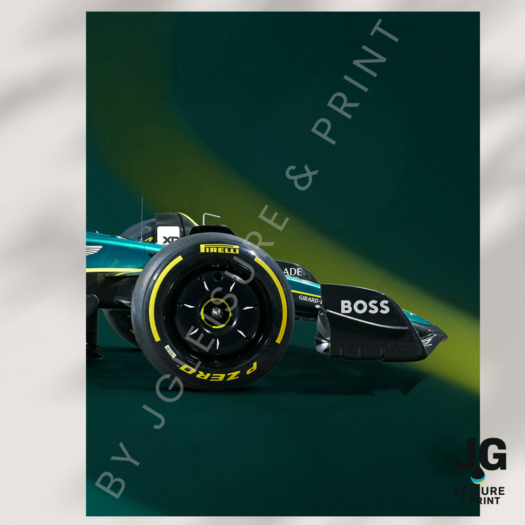 Aston Martin F1 Car Poster: Set of 3 Alonso and Stroll Dark
