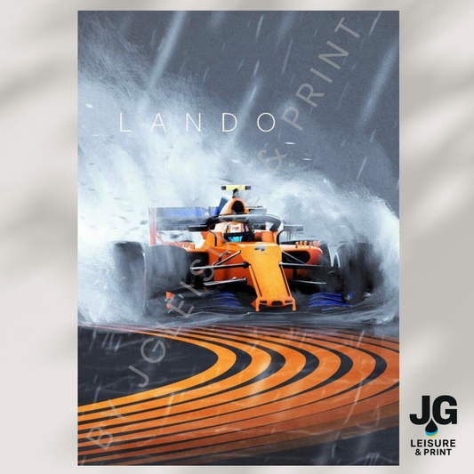 Lando Norris Poster Wall Art A1-A5