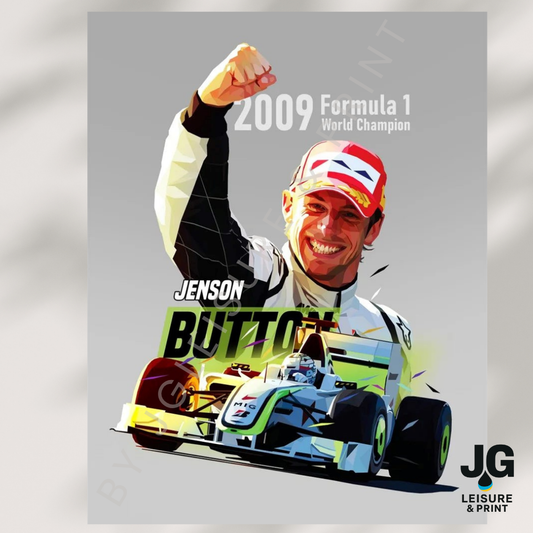 Jenson Button Poster Wall Art A1-A5