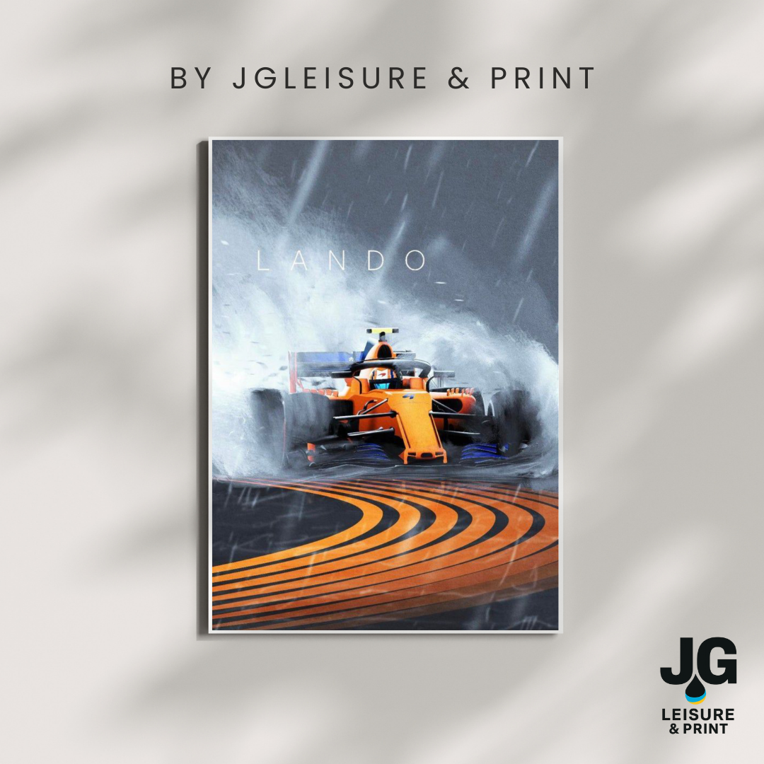 Lando Norris Poster Wall Art A1-A5