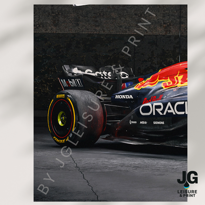 RedBull F1 Car Poster: Set of 3  Verstsppen