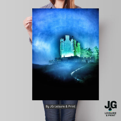 Braemar Castle Scotland Travel Poster Print | Aberdeenshire Wall Art | Vintage Style