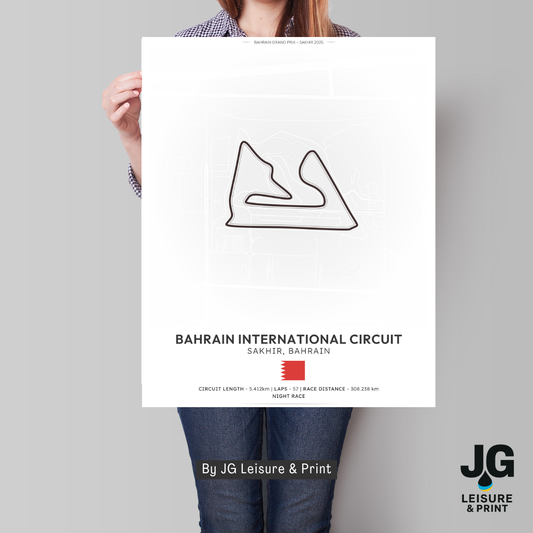 Bahrain Light Tracks Poster - Wall Art - A4 to A1
