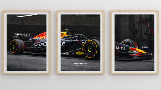 RedBull F1 Car Poster: Set of 3  Verstsppen