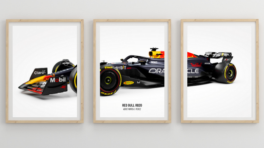 RedBull F1 Car Poster: Set of 3  Verstsppen
