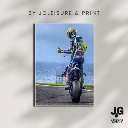 Valentino Rossi MotoGP Wall Art Poster