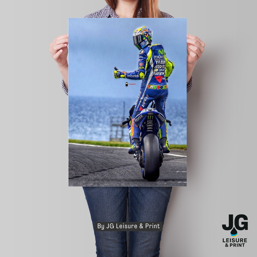 Valentino Rossi MotoGP Wall Art Poster