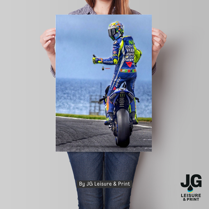 Valentino Rossi MotoGP Wall Art Poster