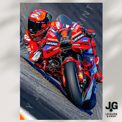 Pecco Bangnia MotoGP Wall Art Poster