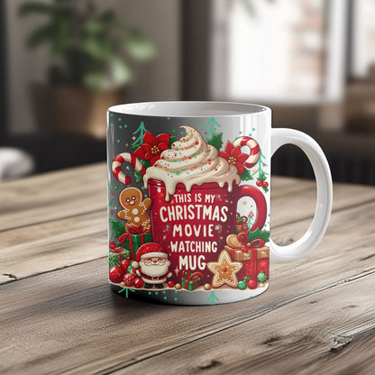 Christmas Hot Chocolate & Coffee Mug – Festive Holiday Cup