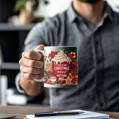Christmas Hot Chocolate & Coffee Mug – Festive Holiday Cup