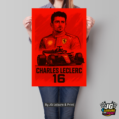 Charles Leclerc Poster Wall Art A1-A5
