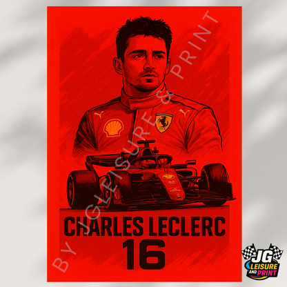 Charles Leclerc Poster Wall Art A1-A5