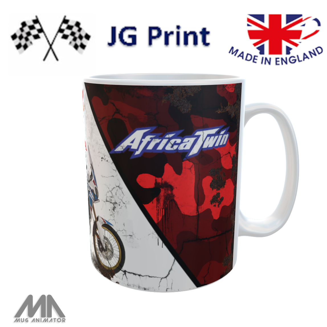 Honda Africa Twin Mug – Racing Fan Gift | Coffee Cup
