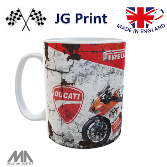 Ducati MotoGP World Superbike Mug – Racing Fan Gift | F1 Coffee Cup