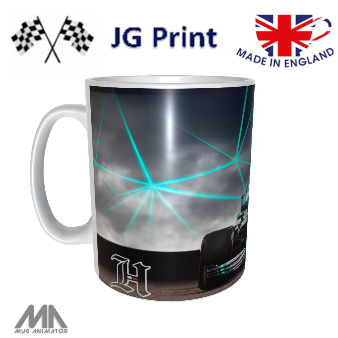 Lewis Hamilton Formula One Mug – Racing Fan Gift | F1 Coffee Cup |