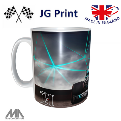 Lewis Hamilton Formula One Mug – Racing Fan Gift | F1 Coffee Cup |