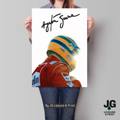 Ayrton Senna Poster Wall Art A1-A5