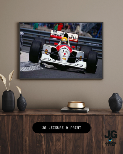 Ayrton Senna Poster Wall Art A1-A5