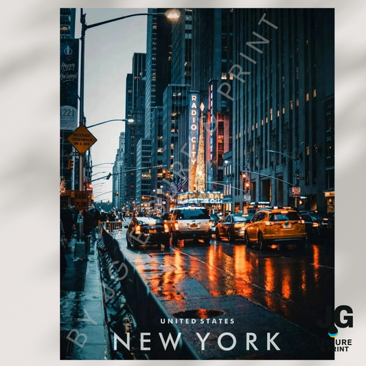 New York City USA Picture Wall Art | Print | Poster Unframed