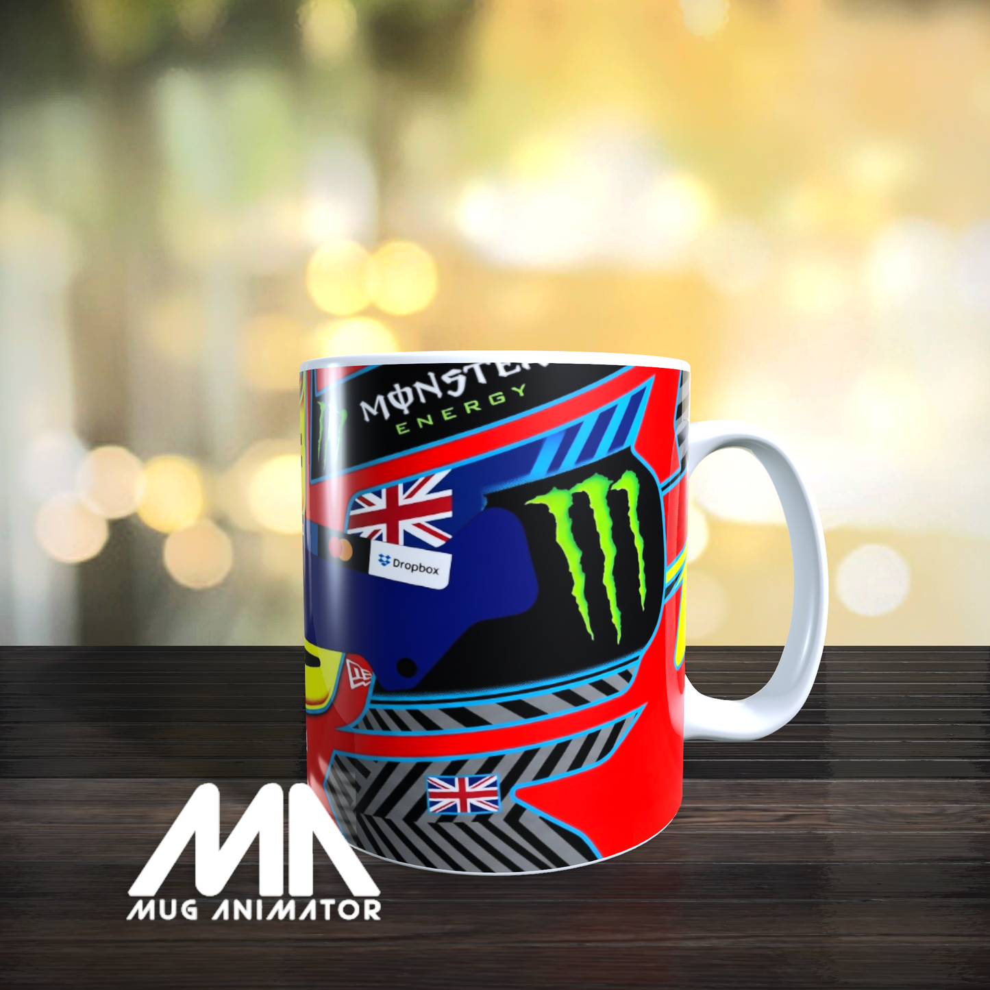 Oscar Piastri helmet inspired Formula One Mug – Racing Fan Gift | McLaren