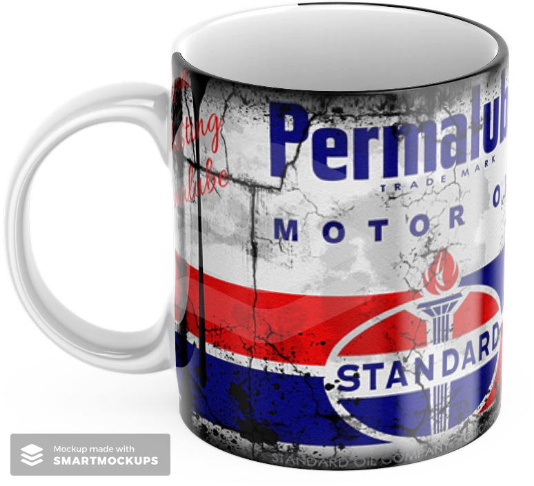 4 Pack Retro Oil Can Mug Collection – STP Mobil Valvoline Pernalube