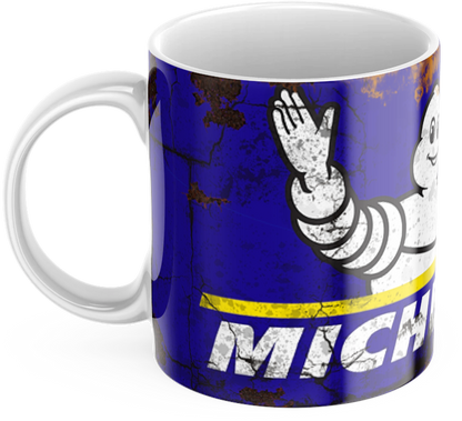 4 Pack Retro Oil Can Mug Collection – Shell Gulf Castrol Michelin