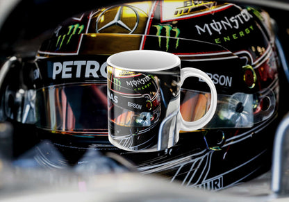 Lewis Hamilton Formula One Mug – Racing Fan Gift | F1 Coffee Cup | Motorsport Enthusiast Gift |