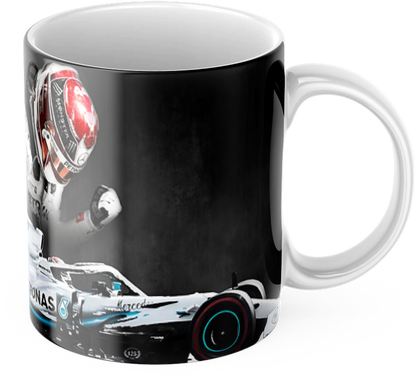 Lewis Hamilton Formula One Mug – Racing Fan Gift | F1 Coffee Cup | Motorsport Enthusiast Gift |