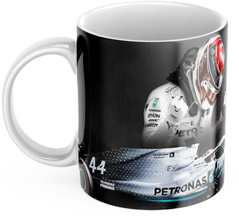 Lewis Hamilton Formula One Mug – Racing Fan Gift | F1 Coffee Cup | Motorsport Enthusiast Gift |