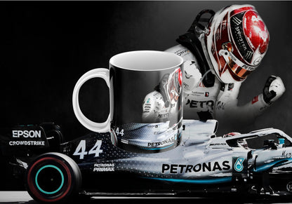 Lewis Hamilton Formula One Mug – Racing Fan Gift | F1 Coffee Cup | Motorsport Enthusiast Gift |