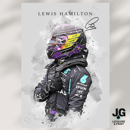 Lewis Hamilton Poster Wall Art A1-A5