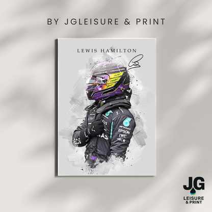 Lewis Hamilton Poster Wall Art A1-A5