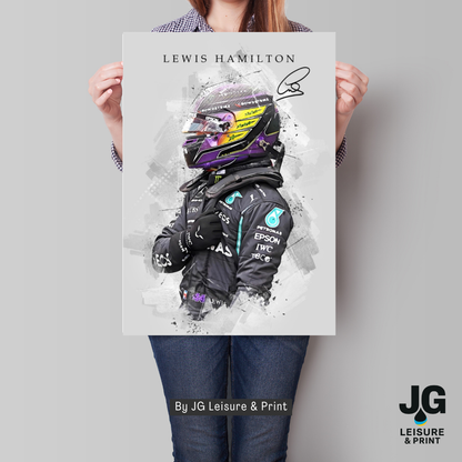 Lewis Hamilton Poster Wall Art A1-A5